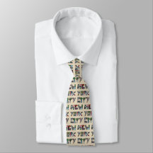 New York City Street Art Graffiti Tie