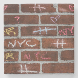 New York City Street Graffiti Photo Stone Coaster