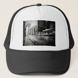 New York City Street in the Rain Trucker Hat