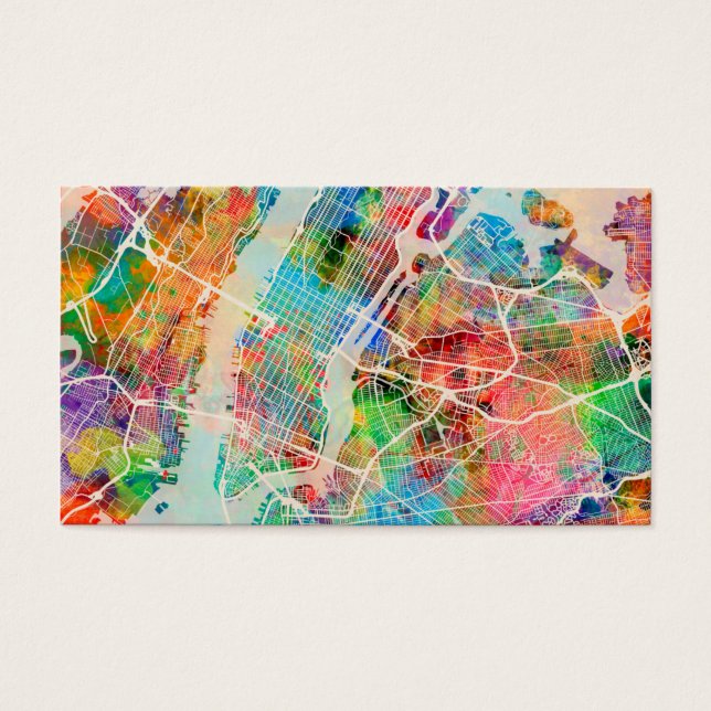 New York City Street Map (Front)