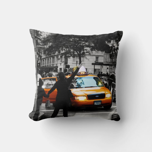 New York City Street Scene Cushion (Front)