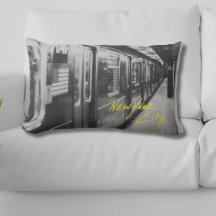 New York City Subway Urban Chic Throw Pillow