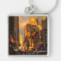 New York City Sunset Midtown Theatre District NYC