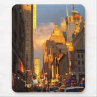 New York City Sunset Midtown Theatre District NYC