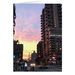 New York City Sunset Upper West Side 96th St NYC