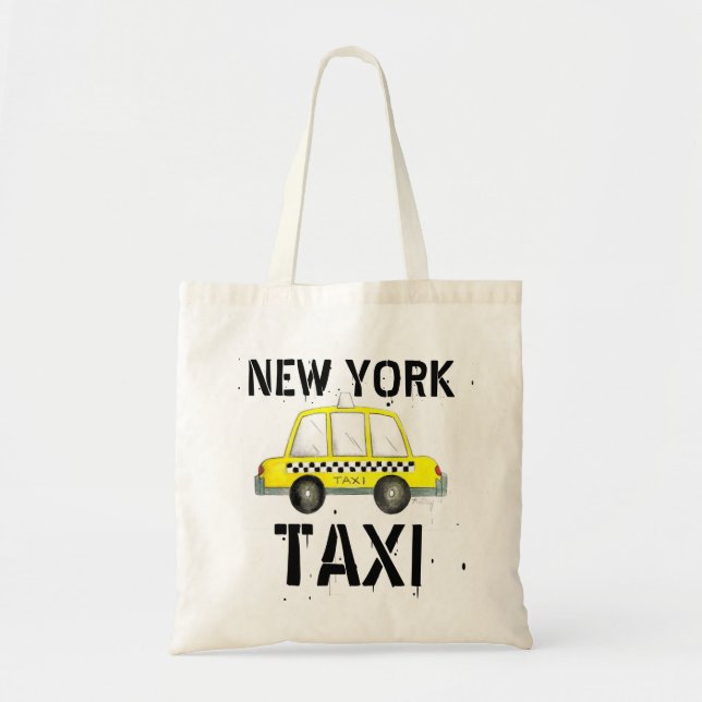 New York City Taxi NYC Yellow Cab Tote Bag (Front)