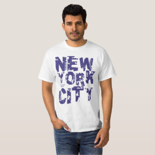 New York City Text Typography States America T-Shirt