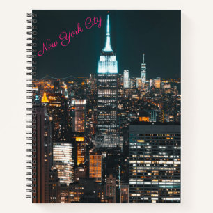 New York City Themed CityScape Spiral Notebook