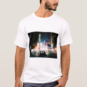 NEW YORK CITY TIMES SQUARE 1950'S NEON NIGHT PHOTO T-Shirt