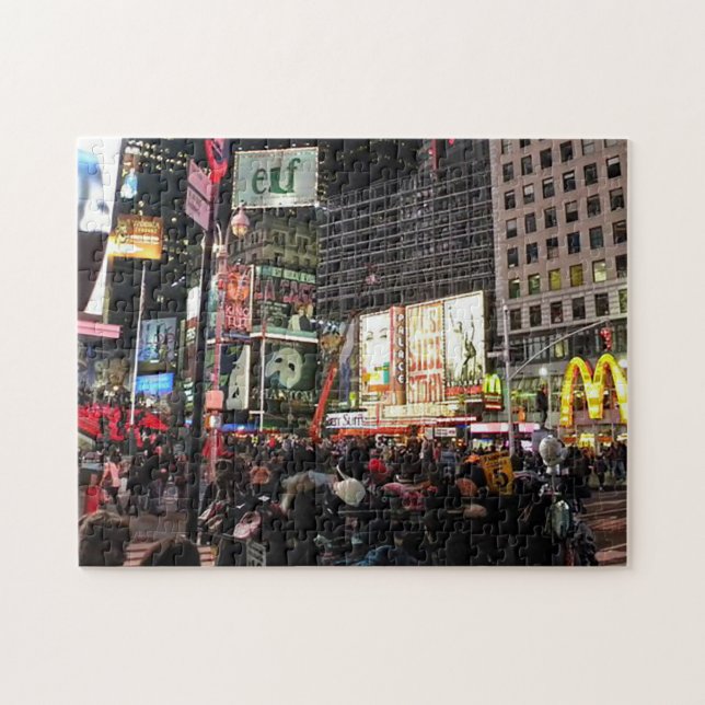 New York City Times Square City Lights Jigsaw Puzzle (Horizontal)
