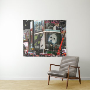 New York City Times Square Photography Tapestry