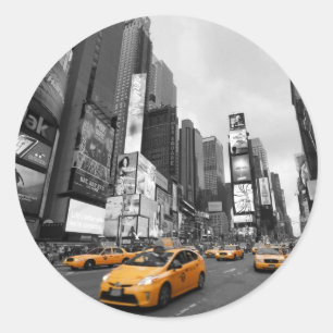 New York City - Times Square - USA Classic Round Sticker