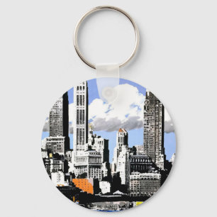 New York City Travel Key Ring