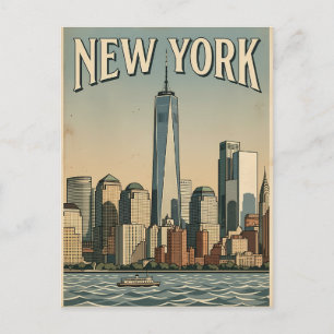 New York City travel postcard