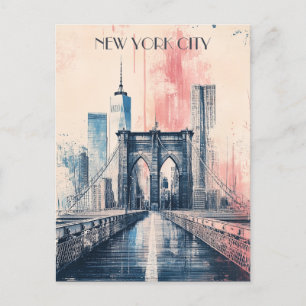 New York City Travel Postcard