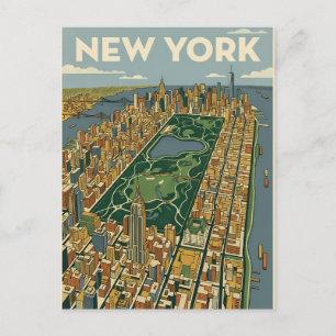 New York City travel postcard