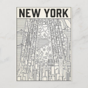New York City travel postcard