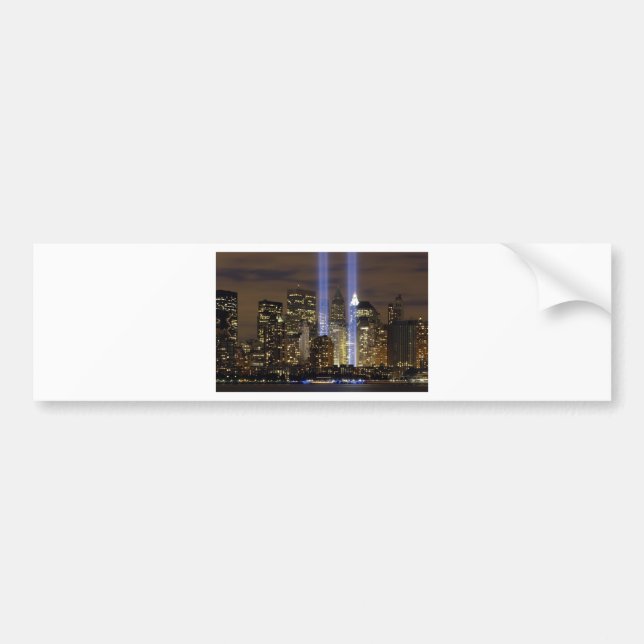 New York City Tribute Lights Bumper Sticker (Front)