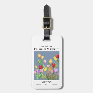 New York City Tulips Flower Market Midtown Luggage Tag