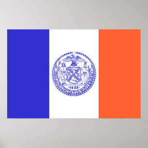 New York City, United States flag Poster