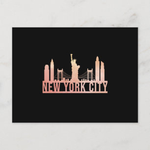 New York City USA Cityscape Skyline Funny Gift Postcard