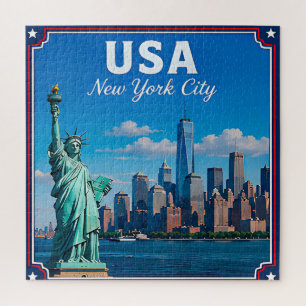 🗽 New York City USA Memory From Skyline Visit 🗽 Jigsaw Puzzle