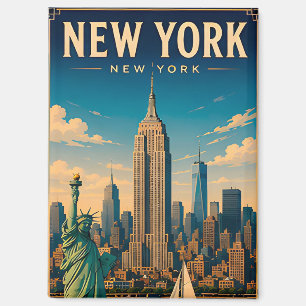 🗽 New York City USA Skyline Visit 🗽 Magnet