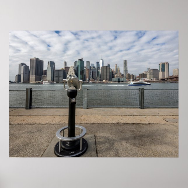New York City View from Brooklyn Poster (Front)