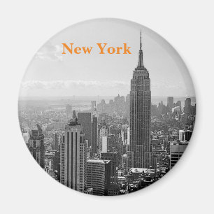 New York City Vintage Black & White Magnet