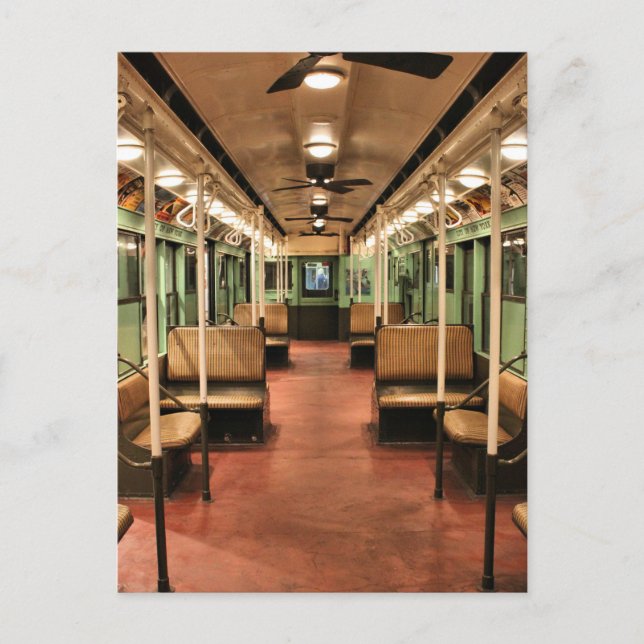 New York City, Vintage Trolley Car Postcard (Front)