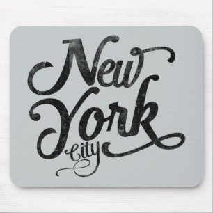 New York City vintage typography Mouse Pad
