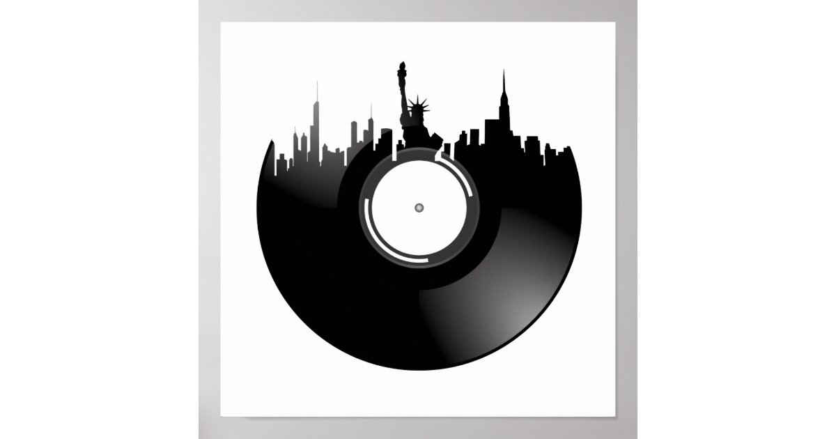 New York City Vinyl Record Poster | Zazzle.com.au