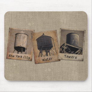New York City Water Towers Mouse Pad