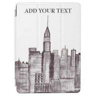 New York city watercolor Manhattan skyline USA  iPad Air Cover