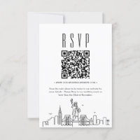 New York City Wedding QR code RSVP