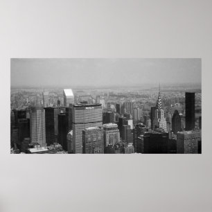 New York City with Chrysler Building II Poster
