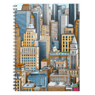 New York Cityscape Illustration Notebook