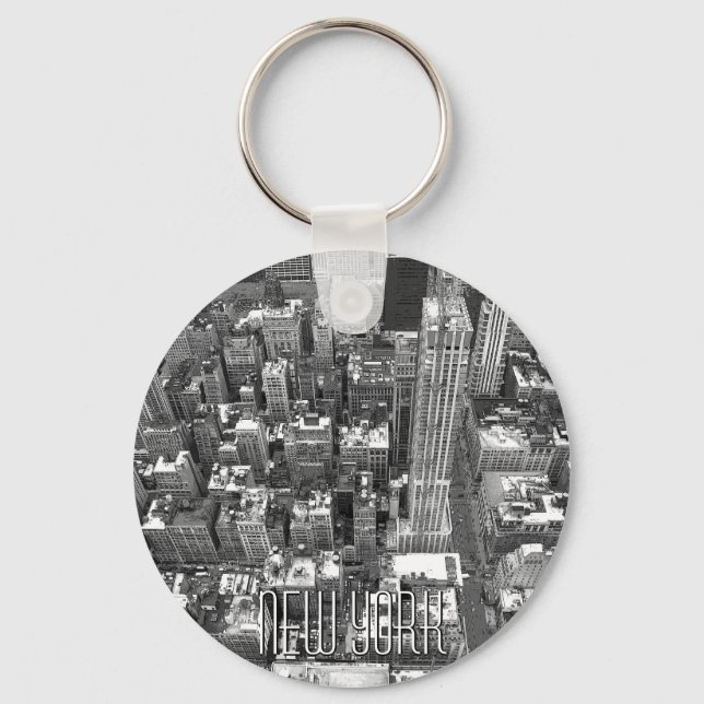 New York Cityscape Key Chain New York Souvenirs (Front)