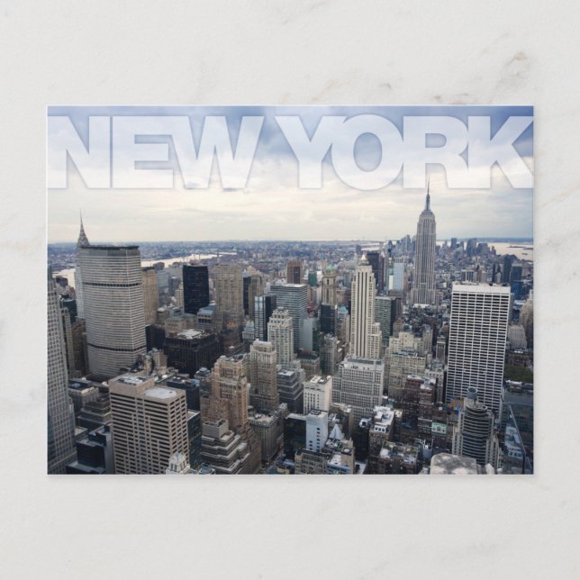 New York cityscape Postcard (Front)