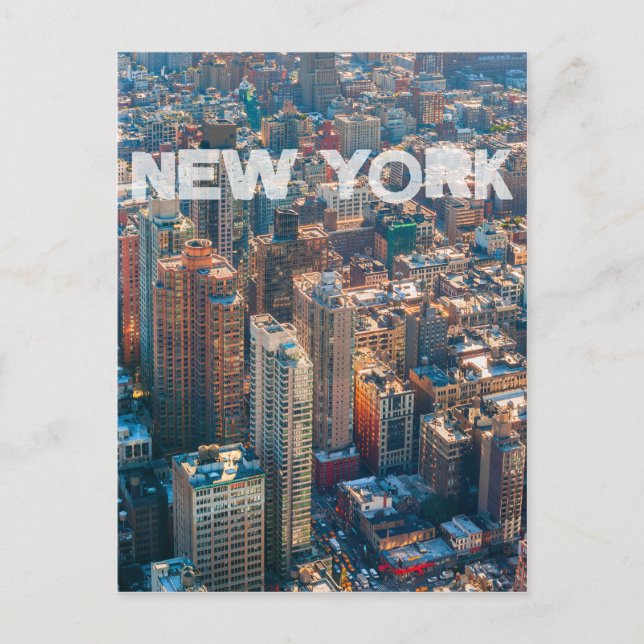 new york cityscape postcard (Front)