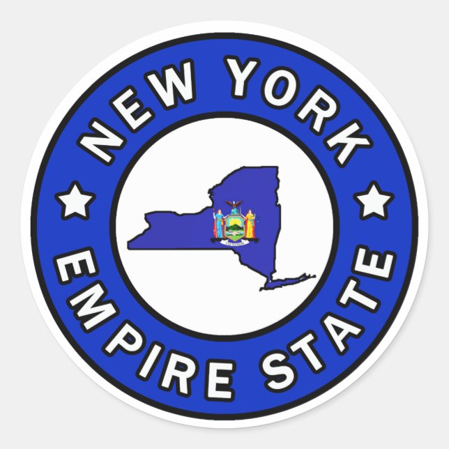 New York Classic Round Sticker (Front)