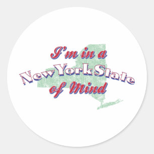 New York Classic Round Sticker