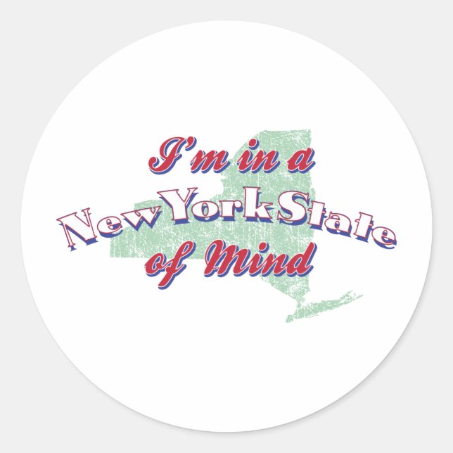 New York Classic Round Sticker (Front)