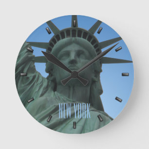 New York  Clock Statue of Liberty Wall Clock