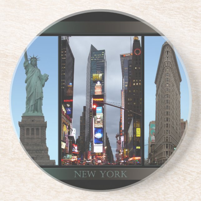 New York Coaster New York City Souvenir (Front)