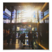 New York Columbus Circle Shoppers Sunlight NYC