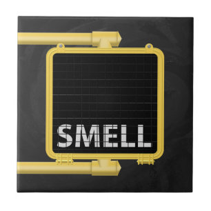 New York Crosswalk Sign Smell Ceramic Tile