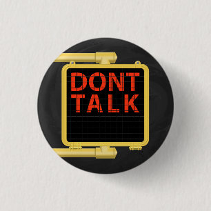 New York Crosswalk Sign Talk 3 Cm Round Badge