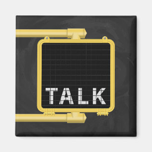 New York Crosswalk Sign Talk Magnet