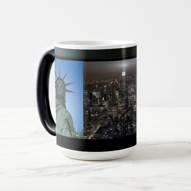 New York Cup Cityscape New York Night Mug (Front Left)